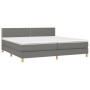 Boxspringbett mit Matratze und dunkelgrauem LED-Stoff 200x200 cm von vidaXL, Betten und Lattenroste - Ref: Foro24-3133662, Pr...