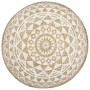 Handgewebter Jute-Pouf in Weiß 45x30 cm von vidaXL, Osmanen - Ref: Foro24-248085, Preis: 68,61 €, Rabatt: %