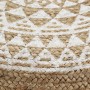 Handgewebter Jute-Pouf in Weiß 45x30 cm von vidaXL, Osmanen - Ref: Foro24-248085, Preis: 68,61 €, Rabatt: %