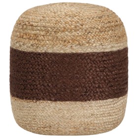 Brown handmade pouf 40x45 cm jute by vidaXL, Ottomans - Ref: Foro24-248080, Price: 68,99 €, Discount: %