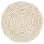 Handmade cotton macrame pouf 45x30 cm by vidaXL, Ottomans - Ref: Foro24-248089, Price: 76,86 €, Discount: %