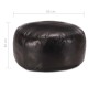 Black pouf 60x30 cm made of genuine goat leather by vidaXL, Ottomans - Ref: Foro24-248140, Price: 117,31 €, Discount: %