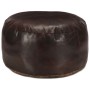 Dark brown pouf 60x30 cm genuine goat leather by vidaXL, Ottomans - Ref: Foro24-248139, Price: 130,23 €, Discount: %