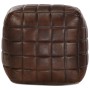 Dark brown pouf 40x40x40 cm genuine goat leather by vidaXL, Ottomans - Ref: Foro24-248136, Price: 109,24 €, Discount: %