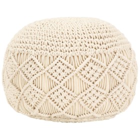 Handmade cotton macrame pouf 45x30 cm by vidaXL, Ottomans - Ref: Foro24-248090, Price: 70,99 €, Discount: %