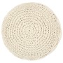 Handmade cotton macrame pouf 45x30 cm by vidaXL, Ottomans - Ref: Foro24-248090, Price: 69,99 €, Discount: %