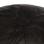 Black pouf 40x35 cm genuine goat leather by vidaXL, Ottomans - Ref: Foro24-248131, Price: 88,99 €, Discount: %