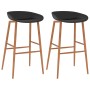 Kitchen stools 2 units black by vidaXL, Kitchen stools - Ref: Foro24-248158, Price: 143,81 €, Discount: %