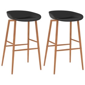 Kitchen stools 2 units black by vidaXL, Kitchen stools - Ref: Foro24-248158, Price: 143,81 €, Discount: %