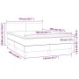 Boxspringbett mit Matratze und LED dunkelblauem Samt 140x200 cm von vidaXL, Betten und Lattenroste - Ref: Foro24-3134289, Pre...