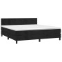 Cama box spring colchón y LED terciopelo negro 160x200 cm de vidaXL, Camas y somieres - Ref: Foro24-3134293, Precio: 499,45 €...