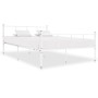 Estructura de cama de metal blanco 120x200 cm de vidaXL, Camas y somieres - Ref: Foro24-284631, Precio: 101,77 €, Descuento: %