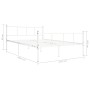 Bettgestell aus weißem Metall, 120 x 200 cm von vidaXL, Betten und Lattenroste - Ref: Foro24-284631, Preis: 101,69 €, Rabatt: %