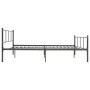 Estructura de cama de metal gris 160x200 cm de vidaXL, Camas y somieres - Ref: Foro24-284647, Precio: 134,88 €, Descuento: %