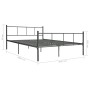 Estructura de cama de metal gris 160x200 cm de vidaXL, Camas y somieres - Ref: Foro24-284647, Precio: 134,88 €, Descuento: %