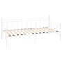 Estructura de cama de metal blanco 90x200 cm de vidaXL, Camas y somieres - Ref: Foro24-284668, Precio: 110,38 €, Descuento: %