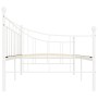 Estructura de cama de metal blanco 90x200 cm de vidaXL, Camas y somieres - Ref: Foro24-284668, Precio: 110,38 €, Descuento: %