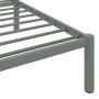 Gray metal bed frame 90x200 cm by vidaXL, Beds and slatted bases - Ref: Foro24-284662, Price: 77,49 €, Discount: %