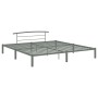 Estructura de cama de metal gris 200x200 cm de vidaXL, Camas y somieres - Ref: Foro24-284706, Precio: 83,94 €, Descuento: %