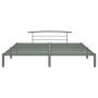 Estructura de cama de metal gris 200x200 cm de vidaXL, Camas y somieres - Ref: Foro24-284706, Precio: 83,94 €, Descuento: %