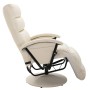 Sillón reclinable para TV de cuero sintético color crema de vidaXL, Sillones - Ref: Foro24-248478, Precio: 310,99 €, Descuent...