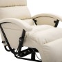 Cream Faux Leather TV Recliner by vidaXL, Armchairs - Ref: Foro24-248478, Price: 310,09 €, Discount: %