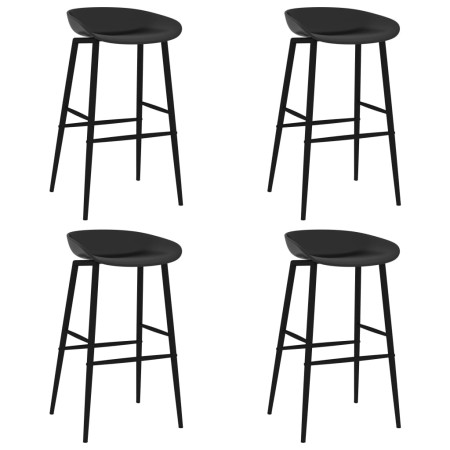 Kitchen stools 4 units black by vidaXL, Kitchen stools - Ref: Foro24-248167, Price: 214,23 €, Discount: %