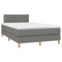 Box spring bed with mattress and LED dark gray fabric 120x200 cm by vidaXL, Beds and slatted bases - Ref: Foro24-3133782, Pri...