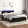 Cama box spring colchón y LED terciopelo negro 140x190 cm de vidaXL, Camas y somieres - Ref: Foro24-3134461, Precio: 439,45 €...