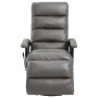 Sillón reclinable para TV de cuero sintético gris de vidaXL, Sillones - Ref: Foro24-248476, Precio: 291,79 €, Descuento: %