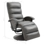 Sillón reclinable para TV de cuero sintético gris de vidaXL, Sillones - Ref: Foro24-248476, Precio: 291,79 €, Descuento: %