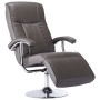 Sillón para la televisión de cuero sintético gris de vidaXL, Sillones - Ref: Foro24-248588, Precio: 227,99 €, Descuento: %