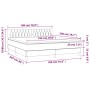 Box spring bed with mattress and LED dark gray velvet 180x200 cm by vidaXL, Beds and slatted bases - Ref: Foro24-3134598, Pri...