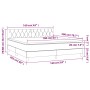 Box spring bed with mattress and LED dark gray velvet 160x200 cm by vidaXL, Beds and slatted bases - Ref: Foro24-3134592, Pri...