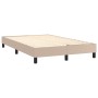 Cama box spring colchón LED cuero sintético capuchino 120x200cm de vidaXL, Camas y somieres - Ref: Foro24-3134098, Precio: 41...