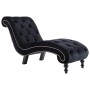 Black velvet chaise longue by vidaXL, Daybeds - Ref: Foro24-248611, Price: 263,79 €, Discount: %