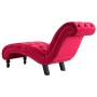 Red velvet chaise longue by vidaXL, Daybeds - Ref: Foro24-248613, Price: 264,17 €, Discount: %