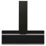 Campana extractora pared acero y vidrio templado negro 90 cm de vidaXL, Extractores - Ref: Foro24-51669, Precio: 189,15 €, De...