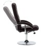 Sillón reclinable con reposapiés cuero sintético marrón de vidaXL, Sillones - Ref: Foro24-248655, Precio: 163,37 €, Descuento: %