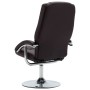 Sillón reclinable con reposapiés cuero sintético marrón de vidaXL, Sillones - Ref: Foro24-248655, Precio: 163,37 €, Descuento: %