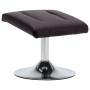 Sillón reclinable con reposapiés cuero sintético marrón de vidaXL, Sillones - Ref: Foro24-248655, Precio: 163,37 €, Descuento: %