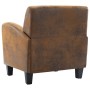 Brown artificial suede leather armchair by vidaXL, Armchairs - Ref: Foro24-248618, Price: 253,99 €, Discount: %