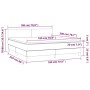 Box spring bed with mattress and LED pink velvet 180x200 cm by vidaXL, Beds and slatted bases - Ref: Foro24-3134302, Price: 5...