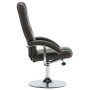 Gray synthetic leather recliner with footrest by vidaXL, Armchairs - Ref: Foro24-248654, Price: 175,37 €, Discount: %