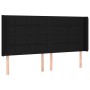 Cama box spring colchón y luces LED tela negro 160x200 cm de vidaXL, Camas y somieres - Ref: Foro24-3138327, Precio: 615,10 €...