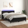 Cama box spring colchón y LED terciopelo negro 140x200 cm de vidaXL, Camas y somieres - Ref: Foro24-3134407, Precio: 460,74 €...