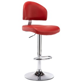 Red wine-colored synthetic leather kitchen stool by vidaXL, Kitchen stools - Ref: Foro24-249651, Price: 98,99 €, Discount: %