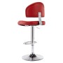 Red wine-colored synthetic leather kitchen stool by vidaXL, Kitchen stools - Ref: Foro24-249651, Price: 98,99 €, Discount: %