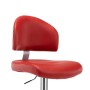 Red wine-colored synthetic leather kitchen stool by vidaXL, Kitchen stools - Ref: Foro24-249651, Price: 98,99 €, Discount: %