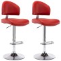 Kitchen stools, 2 units, synthetic leather, burgundy color. by vidaXL, Kitchen stools - Ref: Foro24-249661, Price: 152,75 €, ...